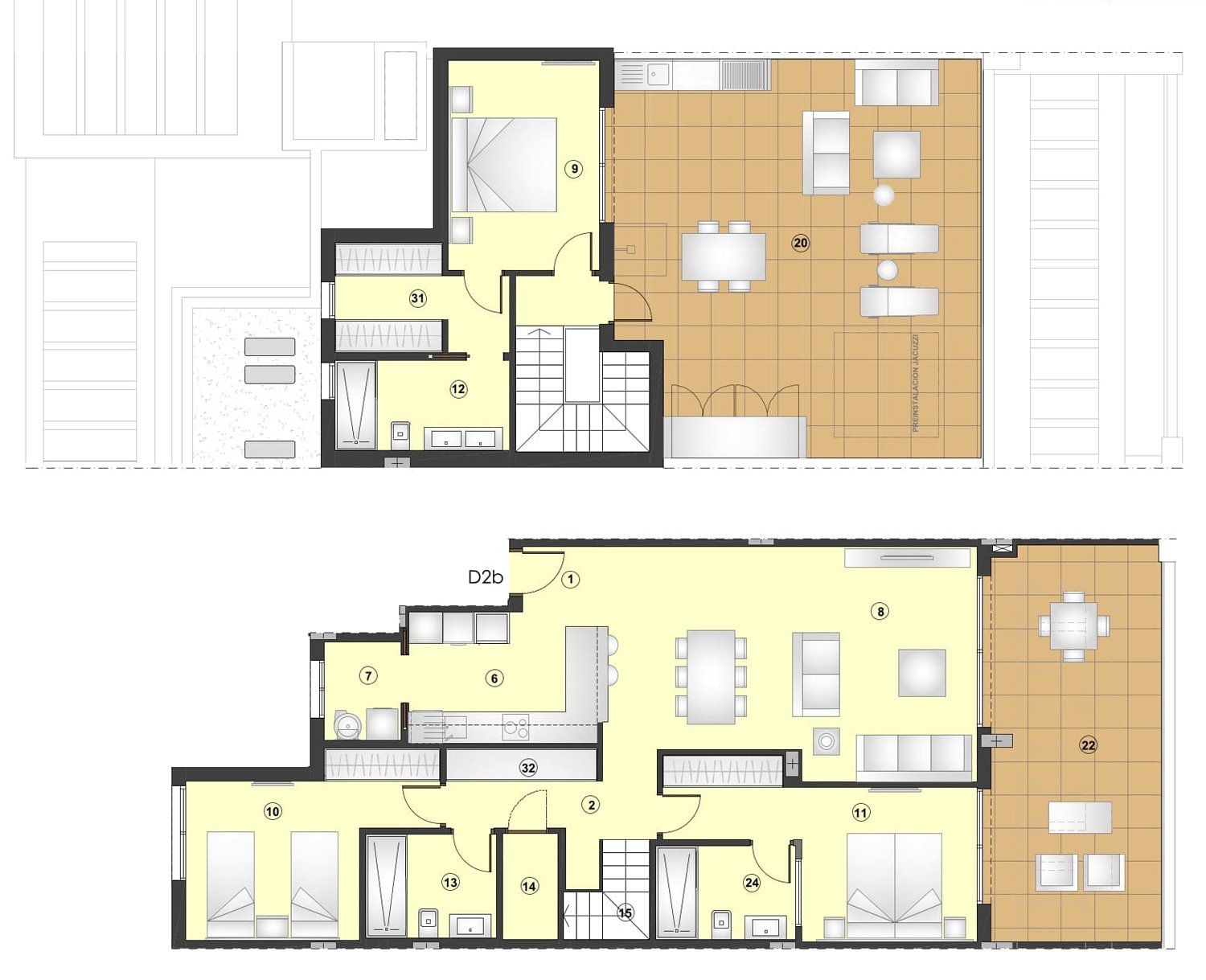  Bsp. Plan Maisonette 3 Schlafzimmer