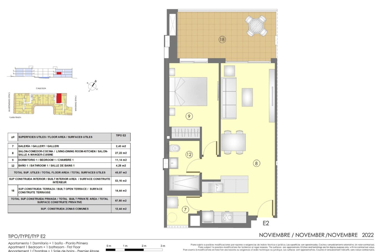 Bsp. Grundriss 1 Schlafzimmer OG