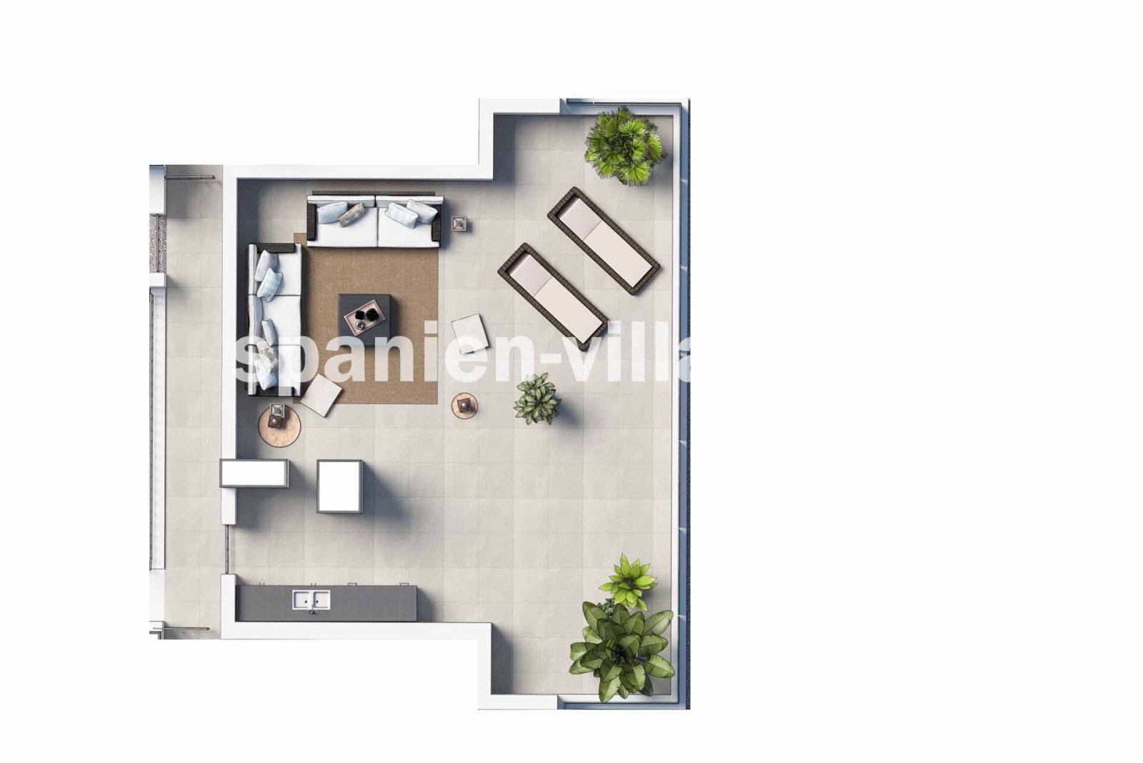 Plan DG Dachterrasse Penthouse